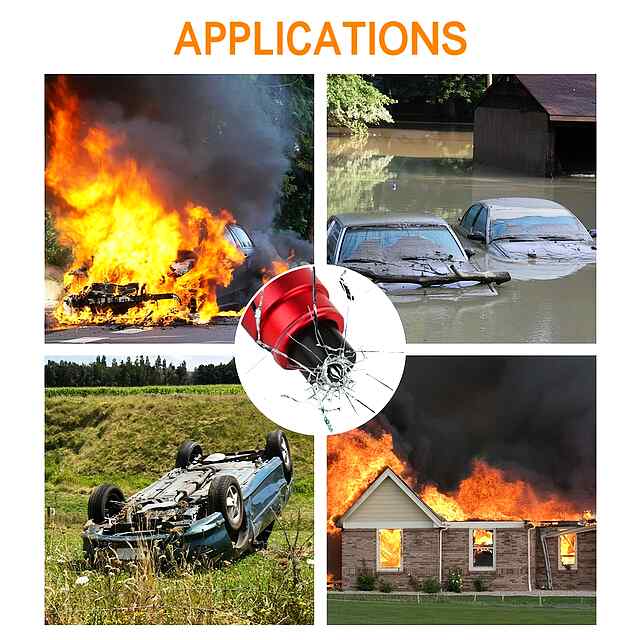 Автомобільний молоток з ножем для ременя безпеки та стеклобоєм. Надійний інструмент! - 1 фото товару