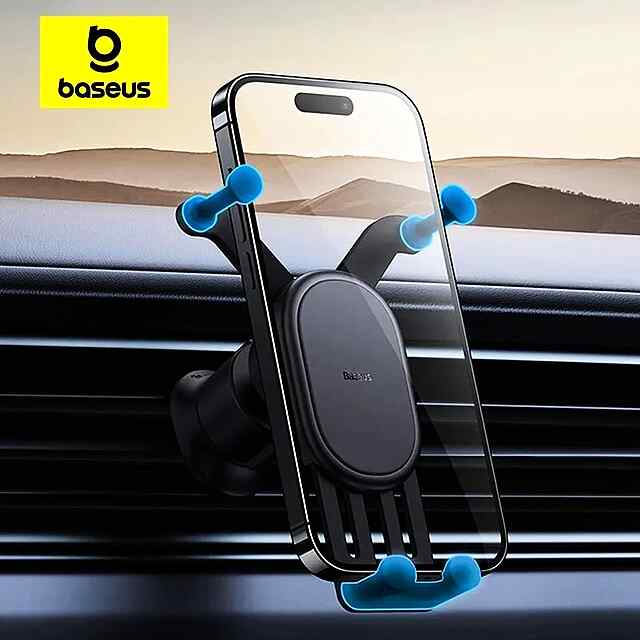 Baseus Auto Gravity - автомобільний тримач для телефону в дефлектор з автофіксацією, 5.4-6.7