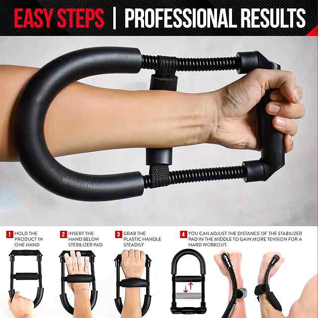 Еспандер для рук і зап'ясть - тренажер сили з регулюванням навантаження (5-60кг) Україна - 2 фото товару
