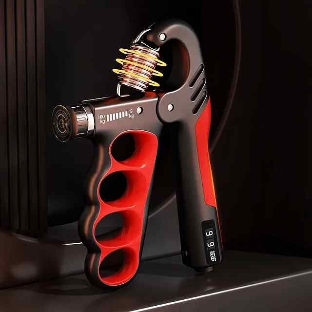 Еспандер регульований 5-100кг для рук, зап'ясть, фітнесу. Лічильник повторень.