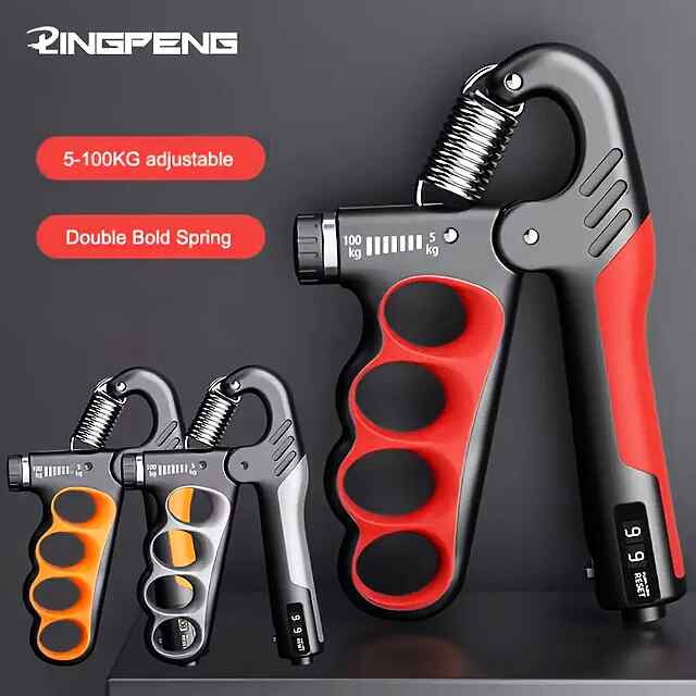 Еспандер регульований 5-100кг для рук, зап'ясть, фітнесу. Лічильник повторень. - 2 фото товару