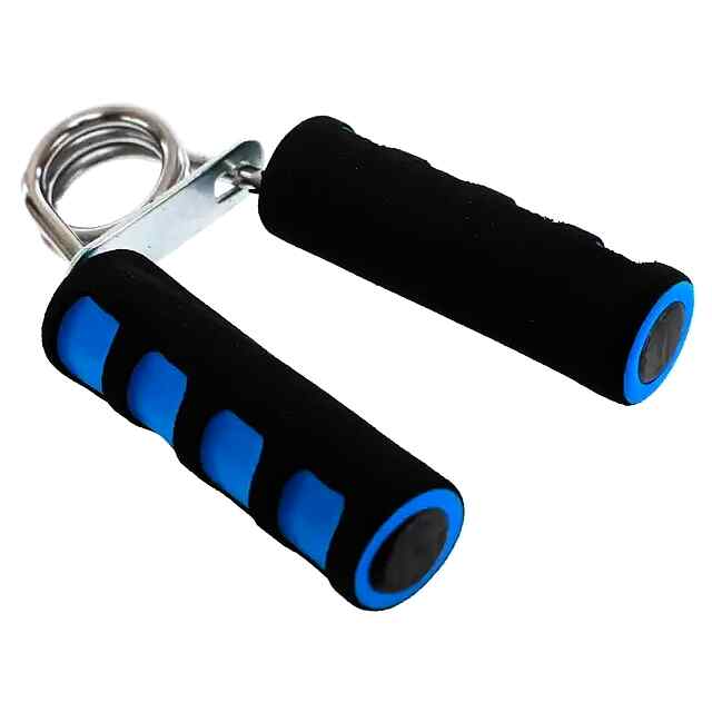 Еспандер ручний 25 кг – червоний для рук та зап'ясть, металевий з піною EVA