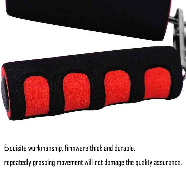 Еспандер ручний 25 кг – червоний для рук та зап'ясть, металевий з піною EVA - 2 фото товару