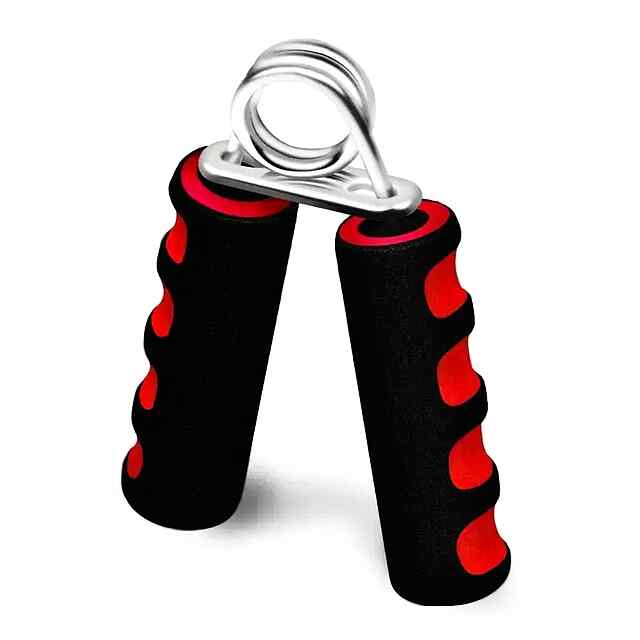 Еспандер ручний 25 кг – червоний для рук та зап'ясть, металевий з піною EVA - 3 фото товару