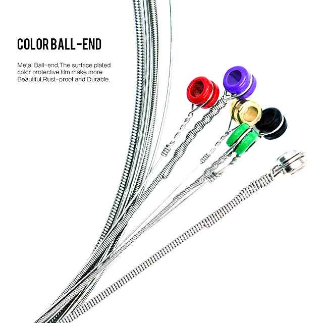 Гітарні струни (комплект 6 шт) сталь для класичної гітари, легка установка - 2 фото товару