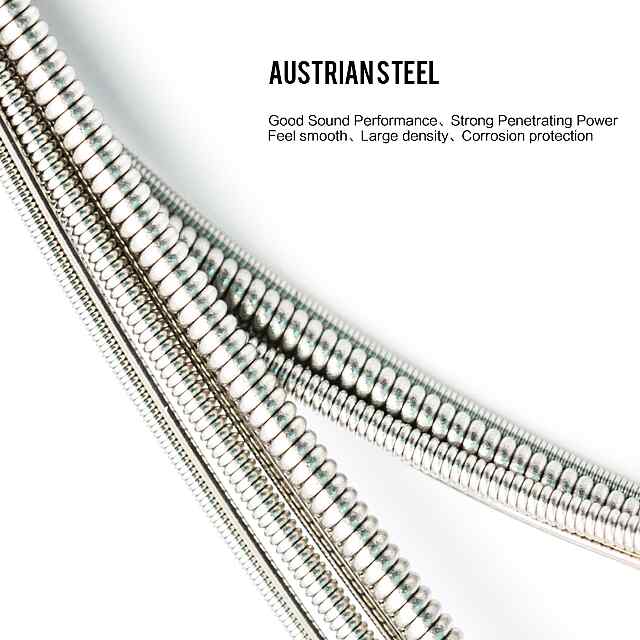 Гітарні струни (комплект 6 шт) сталь для класичної гітари, легка установка - 3 фото товару