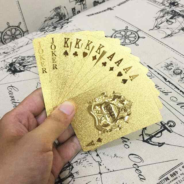 Гральні карти Black Gold Magic Dmagic розкішні золоті 54 шт. Україна - 2 фото товару