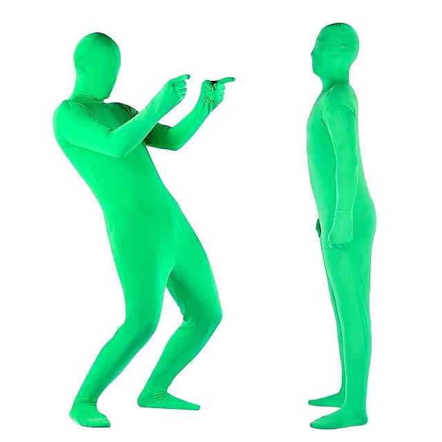 Грін-скрин костюм L (до 175 см, до 75 кг) - еластичний боді для відеозйомки з хромакеєм - 1 фото товару