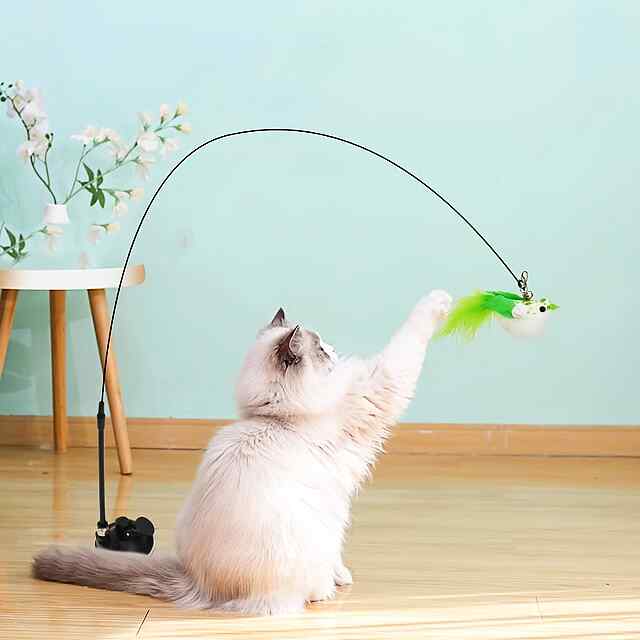 Іграшка для котів - удосконалений дизайн, сталевий дріт, безпечна, розвиває інстинкти (присоска)
