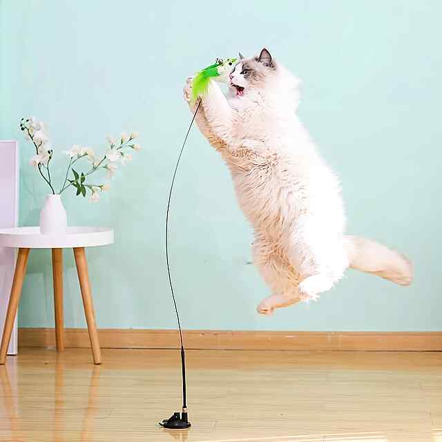 Іграшка для котів - удосконалений дизайн, сталевий дріт, безпечна, розвиває інстинкти (присоска) - 3 фото товару