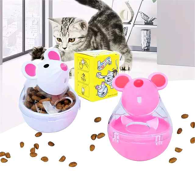 Іграшка-годівниця для кішок з отвором для їжі – розвага та активне харчування!