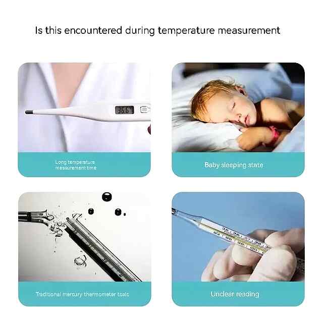 Інфрачервоний термометр лоб BeeChip безконтактний. Вимірює тіло, воду, предмети. Для всієї родини! - 3 фото товару