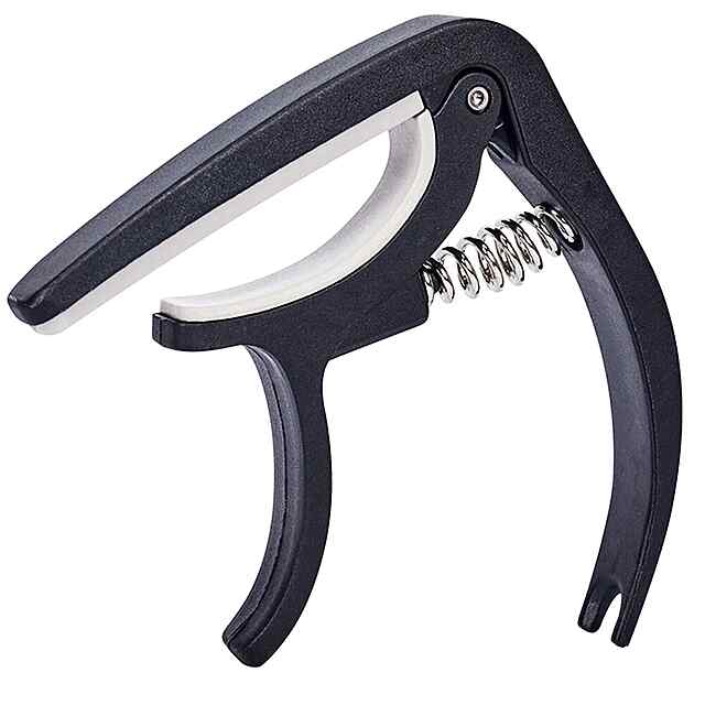 Каподастр для гітари АБС-пластик чорний універсальний швидкознімний Україна - 1 фото товару