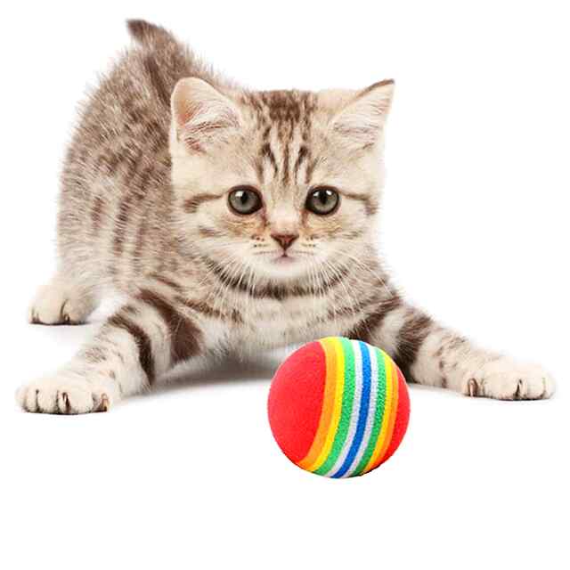 Кулька-іграшка для тварин Rainbow (EVA) 35 мм синя