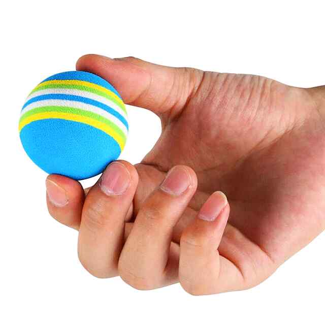 Кулька-іграшка для тварин Rainbow (EVA) 35 мм синя - 1 фото товару