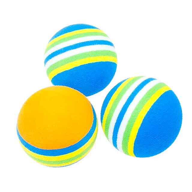 Кулька-іграшка для тварин Rainbow (EVA) 35 мм синя - 2 фото товару