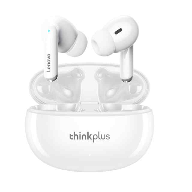 Lenovo XT88 Bluetooth навушники з кейсом Type-C, білі, шумозаглушення 35мАг - 0 фото товару