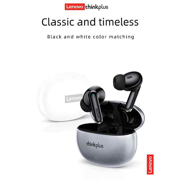 Lenovo XT88 Bluetooth навушники з кейсом Type-C, білі, шумозаглушення 35мАг - 2 фото товару