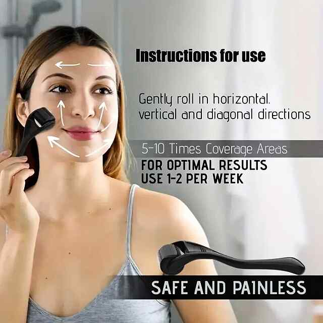 Мезоролер на 540 голок для омолодження шкіри та зменшення зморшок. Довжина голки: 0,25 мм / 0,3 мм - 1 фото товару