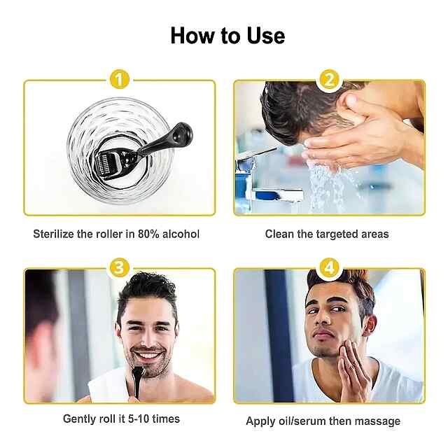 Мезоролер на 540 голок для омолодження шкіри та зменшення зморшок. Довжина голки: 0,25 мм / 0,3 мм - 3 фото товару