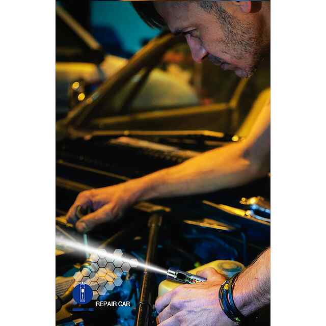 Міні-брелок ліхтар з магнітом, 10 режимів, 1000 люмен. USB C зарядка. Кемпінг, активний відпочинок. - 2 фото товару