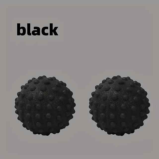 М'яч для масажу фасцій середньої жорсткості - чорний (фіолетовий) 5см - 0 фото товару