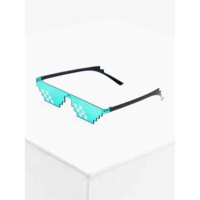 Окуляри Thug Life Pixel Зелені – мем стиль для тусовки