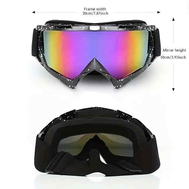 Регульовані гірськолижні окуляри з градієнтними лінзами, чорні TPU (унісекс) - 1 фото товару