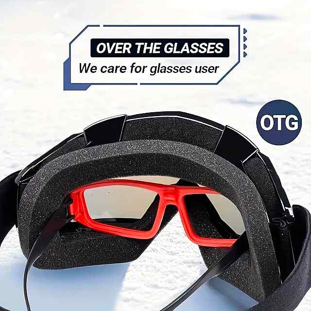 Регульовані гірськолижні окуляри з градієнтними лінзами, чорні TPU (унісекс) - 2 фото товару