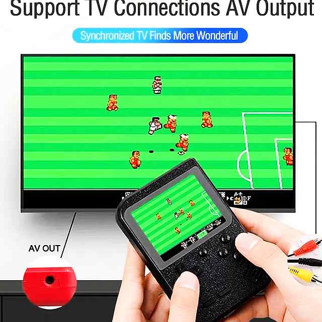 Retro Game Box - портативна приставка з 400 Dendy іграми, екран 3.0 (8bit) 🕹️ - 2 фото товару