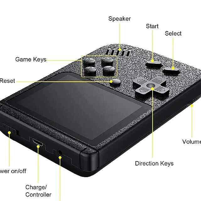 Retro Game Box: Ретро-консоль з 400 іграми, портативна та стильна. - 3 фото товару
