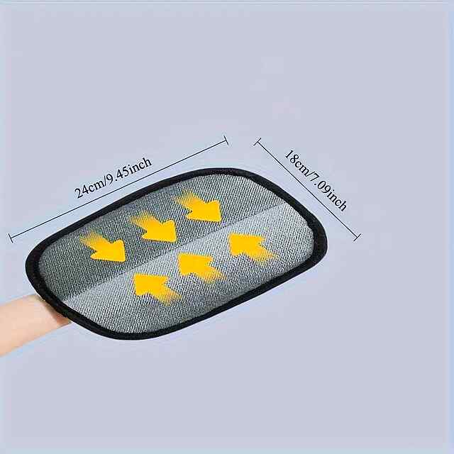 Рукавички для видалення шерсті тварин зі статичною електрикою XL (24х18см) - 3 фото товару