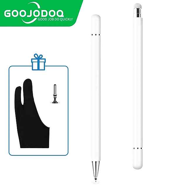 Стілус-перо 2в1: магнітний, легкий, для iPad/iPhone/Android, з гумкою та запасним наконечником. Висока чутливість. Купити в Україні. - 0 фото товару