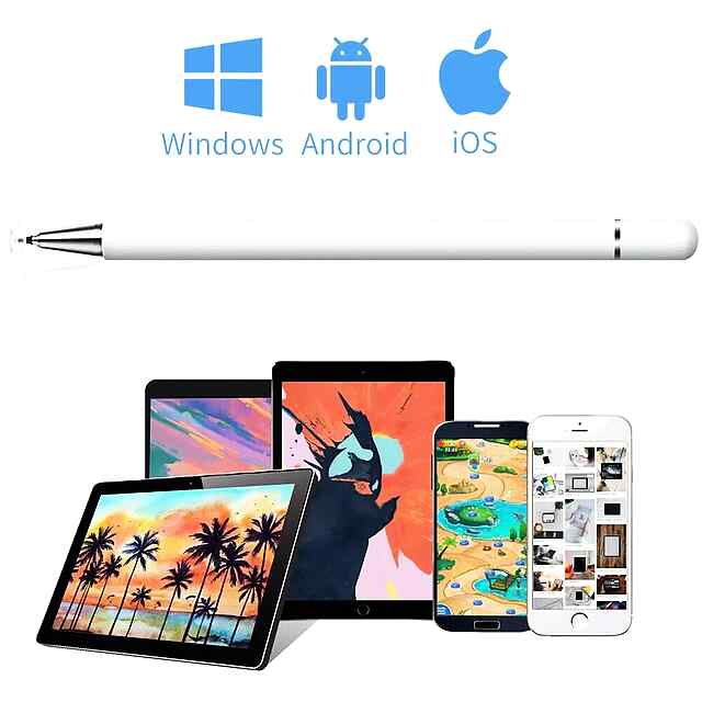 Стілус-перо 2в1: магнітний, легкий, для iPad/iPhone/Android, з гумкою та запасним наконечником. Висока чутливість. Купити в Україні. - 2 фото товару