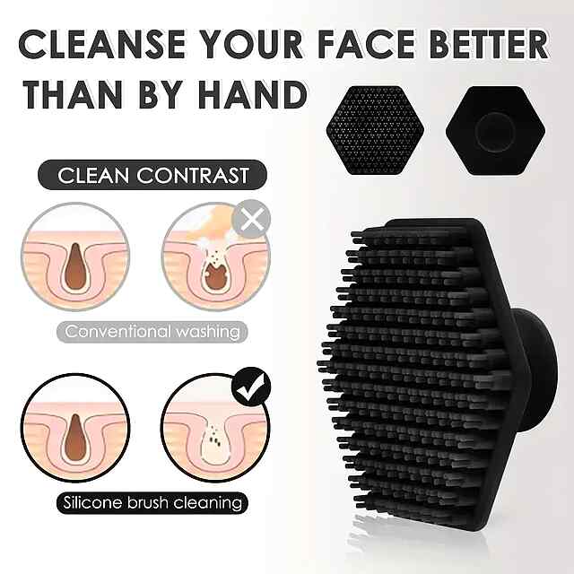 Силіконова щітка для бороди: м'який догляд за шкірою та бородою. Купити в Україні. - 3 фото товару