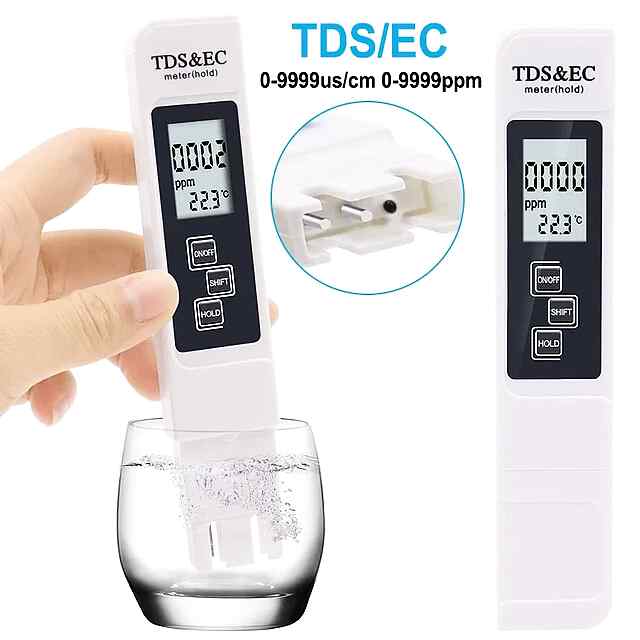 Тестер води 3в1 TDS EC Температура LCD дисплей Україна - 3 фото товару