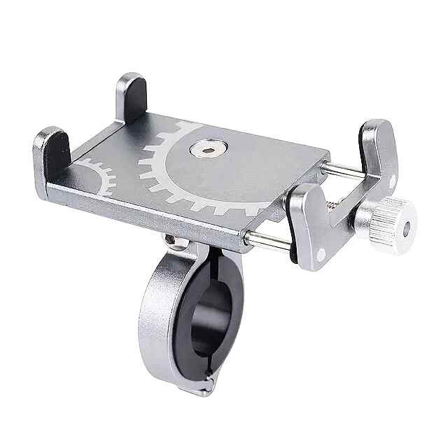 Велосипедне кріплення телефону ZTTO універсальне, надійне, чорно-червоно-срібне. MTB/мото/велосипед/E-bike